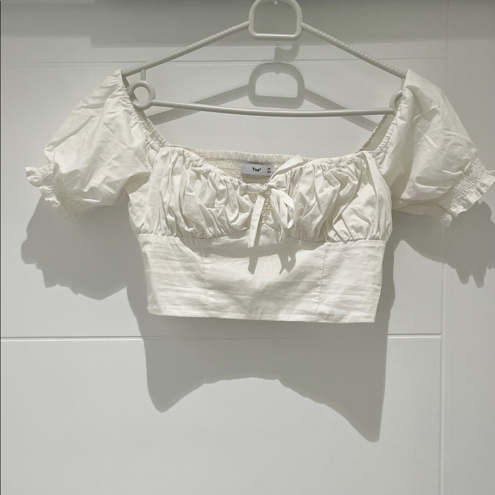 TNA Cream Puff Sleeve Blouse